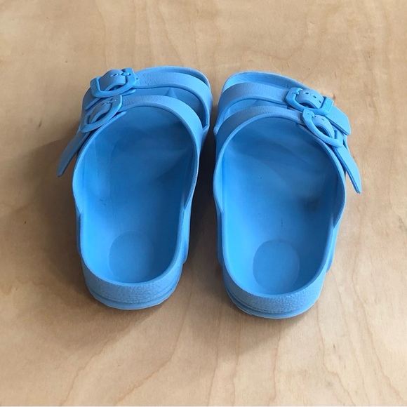Birkenstock Kids Blue EVA Two-Strap Slide Sandals Size 34. - Picture 6 of 9